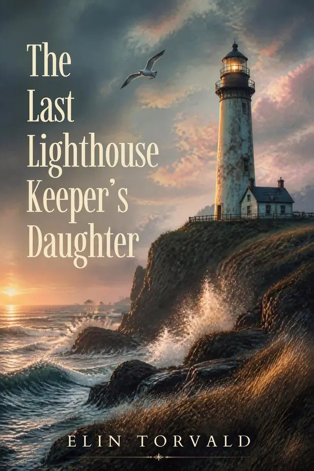 The Last Lighthouse Keeper’s Daughter by Elin Torvald — book cover designed and published by Pen & Laurel