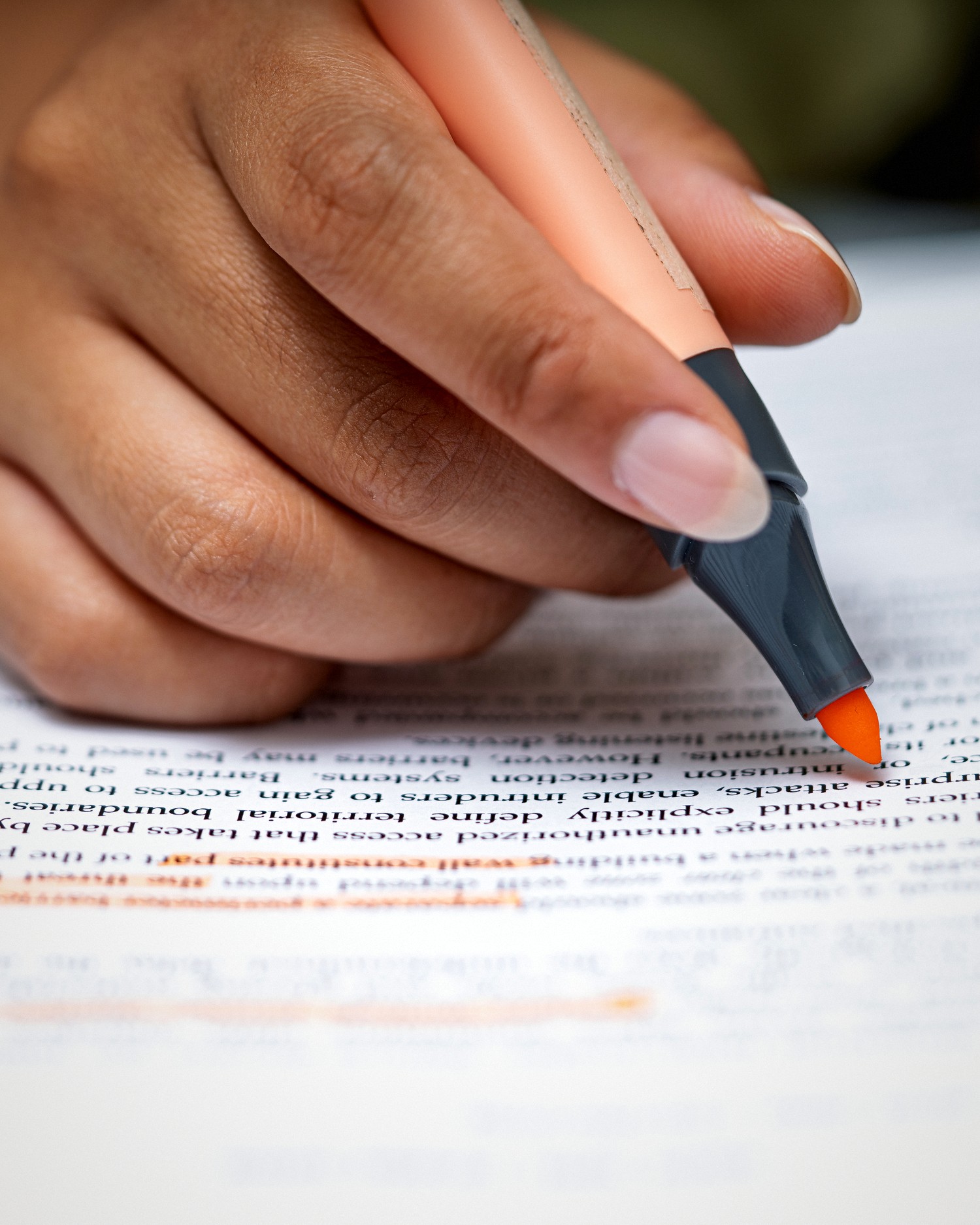 A manuscript page marked up with editing notes