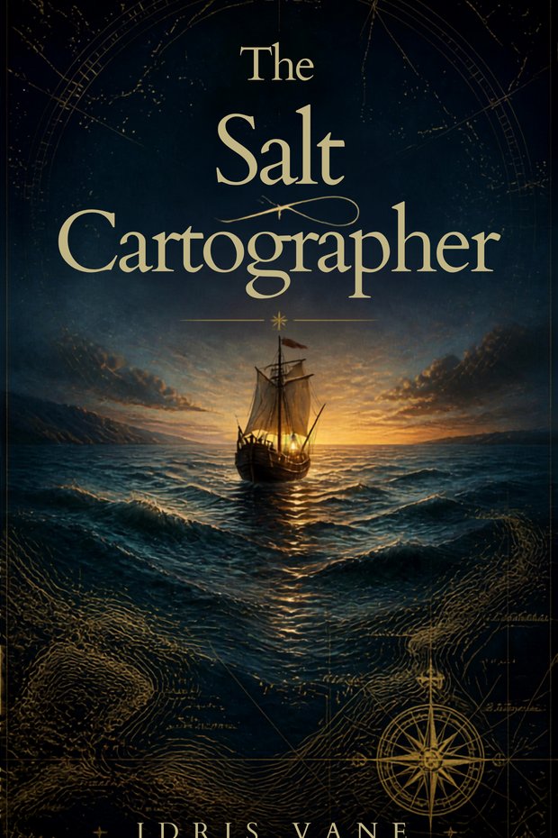 Book cover design for The Salt Cartographer by Idris Vane